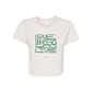 LOVE WHERE YOU LIVE W'S FLOWY CROP SHORT SLEEVE TEE