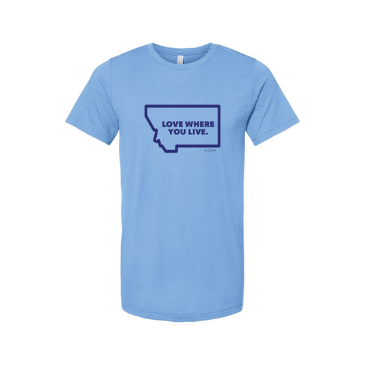 LOVE WHERE YOU LIVE STATE TEE