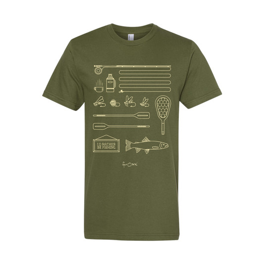 RATHER BE FISHING TEE